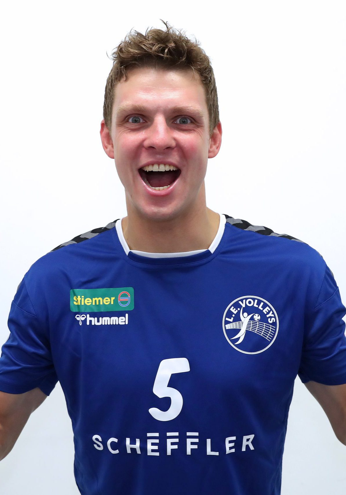 Teamfoto und Porträts L.E. Volleys, 2. Bundesliga, Saison 2023/2024 am 06.09.2023 in Leipzig (Sachsen).